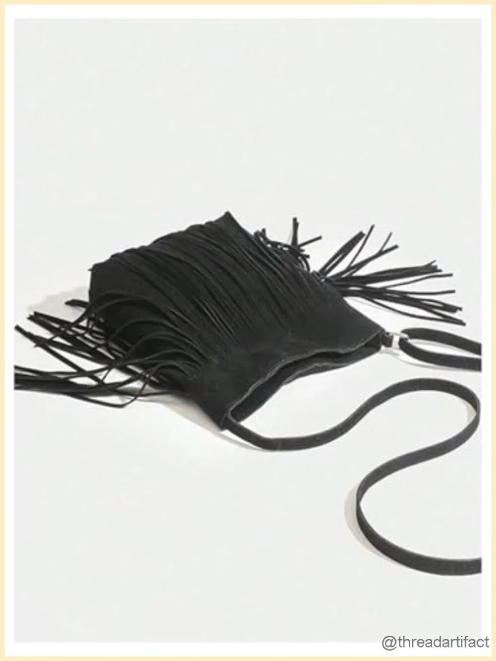 Fringe Crossbody Bag with Tassels Adjustable Strap Hippie Purse